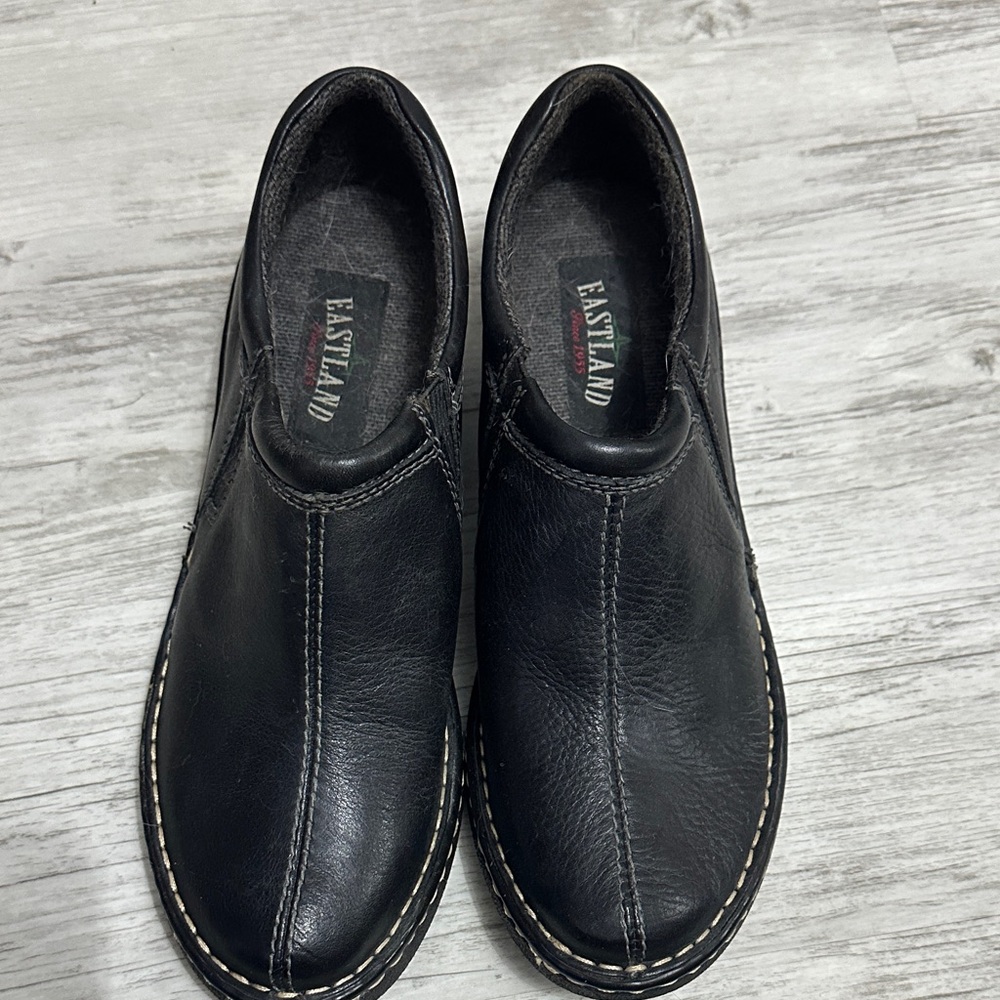 Eastland Men's Black Leather Slip-On Loafers